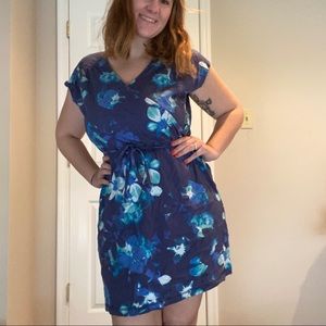 Blue Floral Eddie Bauer Dress
